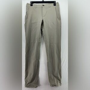 Rungne Pants Mens Sz M 30x30 Beige Anchor Chino Stretch Outdoor Performance
